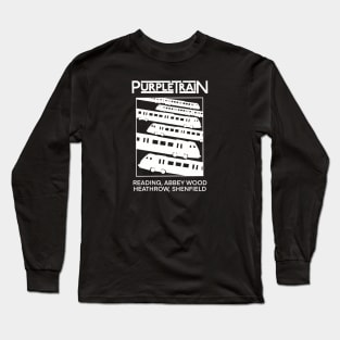 purple train Long Sleeve T-Shirt